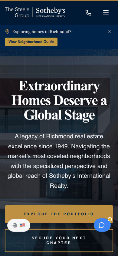 Jason Burford Real Estate mobile view